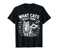 What Cats Really Think, Funny Physics Science for Cat Lovers T-Shirt