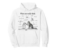 What Cats Really Think Funny Physics Science Nerdy Cat Meme Pullover Hoodie