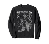 What Cats Really Think Funny Sarcastic Science & Physics Cat Sweatshirt