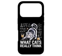 What Cats Really Think Funny Science Cat Knock Over Drink Case for iPhone 17 Pro