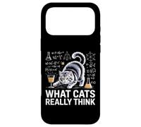 What Cats Really Think Funny Science Cat Knock Over Drink Case for iPhone 17 Pro Max