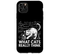 What Cats Really Think Funny Science Cat Knock Over Glass Case for iPhone 11 Pro Max