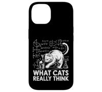 What Cats Really Think Funny Science Cat Knock Over Glass Case for iPhone 14