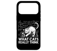 What Cats Really Think Funny Science Cat Knock Over Glass Case for iPhone 17 Pro Max