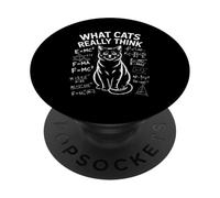 What Cats Really Think Funny Science Equations PopSockets Adhesive PopGrip