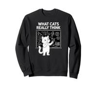 What Cats Really Think Funny Science Sweatshirt