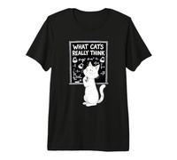 What Cats Really Think Humor Science Premium T-Shirt