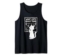 What Cats Really Think Humor Science Tank Top