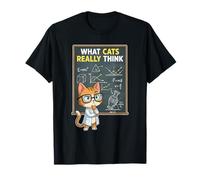 What Cats Really Think Nerdy Science Cat Humor T-Shirt