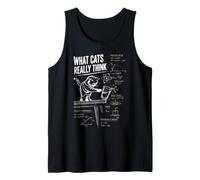 What Cats Really Think Physics Cat Science Humor Tank Top