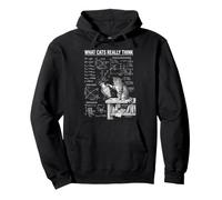 What Cats Really Think Physics Pullover Hoodie