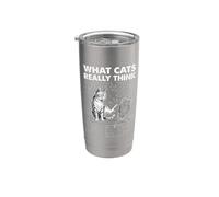 What Cats Really Think Physics Stainless Steel Insulated Tumbler