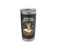 What Cats Really Think Physics Stainless Steel Insulated Tumbler