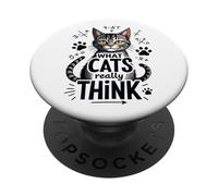 What Cats Really Think PopSockets Adhesive PopGrip
