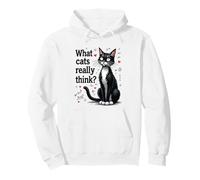 What Cats Really Think Pullover Hoodie