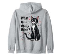 What Cats Really Think Zip Hoodie