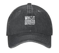 What Character Defects Funny Alcoholics Anonymous Baseball Cap Party Hat Bobble Hat New in Hat Female Men's Cotton，for All Seasons