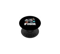 What da fish plastic in the sea pollution angler PopSockets Adhesive PopGrip