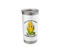 What Did I Do Wrong I'm So Corn-Fused Funny Corn Pun Stainless Steel Insulated Tumbler