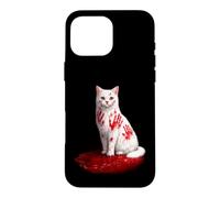 What Did You Do Cat | Dark Humor Cats Graphic Case for iPhone 16 Pro Max