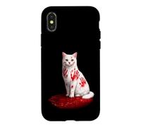 What Did You Do Cat | Dark Humor Cats Graphic Case for iPhone X/XS