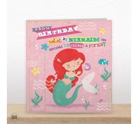 What Do Mermaids Use Instead Of Knives & Forks? - Funny Birthday Card