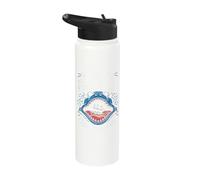 What Do Sea Monsters Eat for Lunch Fish and Ships Stainless Steel Insulated Water Bottle
