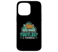 What do you call a lesson on turtles A turtorial Sea Turtle Case for iPhone 14 Pro Max