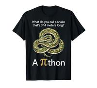 What Do You Call A Snake 3.14 Meters Long A Python Pun T-Shirt