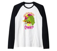 What Do You Mean No Candy Looney Tunes Merch Raglan Baseball Tee