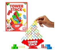 What Do You Meme? Tower Stack - Head to Head Stacking Challenge, Balancing Games for Kids and Adults 8+, Family Fun Games by Relatable & Games4two, For 1-4 Players, Gray