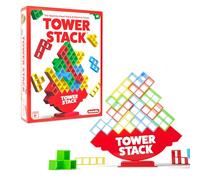 What Do You Meme? Tower Stack - Head to Head Stacking Challenge, Balancing Games for Kids and Adults 8+, Family Fun Games by Relatable & Games4two, For 1-4 Players, Gray