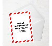 What Do You Want This Year? Greetings Card - Large Card