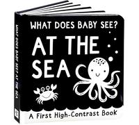 What Does Baby See? - At The Sea (A High Contrast Board Book, Padded) (First High-contrast Books)