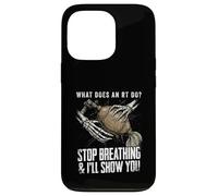 What Does RT Do Stop Breathing Funny Respiratory Therapist Case for iPhone 13 Pro