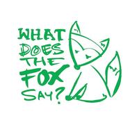 What Does The Fox Say Wall Decals PVC 68x85cm Car Body Decoration Green