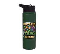 What Doesn't Kill You Mutates and Tries Again Funny Biology Stainless Steel Insulated Water Bottle