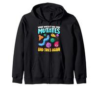 What Doesn't Kill You Mutates and Tries Again Funny Biology Zip Hoodie