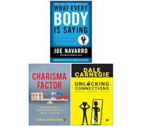 What Every BODY is Saying, The Charisma Factor & Unlocking Connections Awkward to Awesome in Minutes 3 Books Collection Set