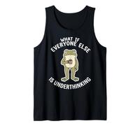 What Everyone Else is Underthinking Introvert Funny Frog Tank Top