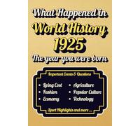 What Happened in 1925 World History: A Year To Remember l Major Events, Economic Changes, Technology, Sports, Agriculture, and More..