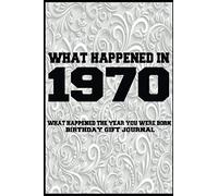 What Happened In 1970 - What Happened The Year You Were Born Birthday Gift Journal: 50th Birthday Gift 6x9 120 Journal Notebook Better Than A Card ... The Year You Were Born Birthday Gift Notebook