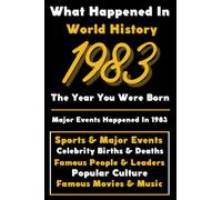 What Happened in World History 1983 The Year You Were Born: Special Gift for People Who Born In 1983 - All Important Historical Facts (Sports & Major Events, Popular Culture, Famous People...)