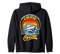 What Happened On The Cruise Stays Funny Cruising Zip Hoodie
