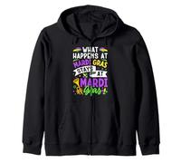What Happens At Mardi Gras Stays At Mardi Gras Zip Hoodie