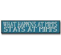 What Happens At Mimi's Stays At Mimi's Sign Novelty What Happens At Mimi's Stays At Mimi's Decor Street Sign Wall Art Decor For Home Farmhouse Bar Cafe Man Cave 40X10 CM