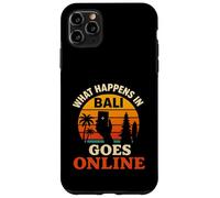 What Happens In Bali Goes Online Retro Sunset Case for iPhone 11 Pro Max