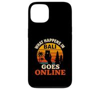 What Happens In Bali Goes Online Retro Sunset Case for iPhone 13