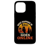 What Happens In Bali Goes Online Retro Sunset Case for iPhone 13 Pro Max