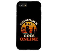 What Happens In Bali Goes Online Retro Sunset Case for iPhone SE (2020) / 7/8